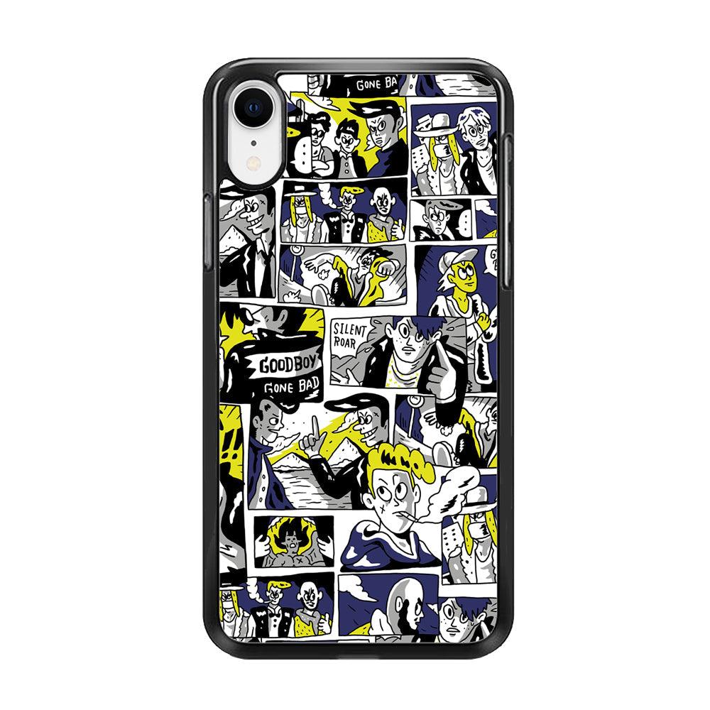 Silent Riders Gone Bad iPhone XR Case-Rubber Black (2D Case)-Oxvistore