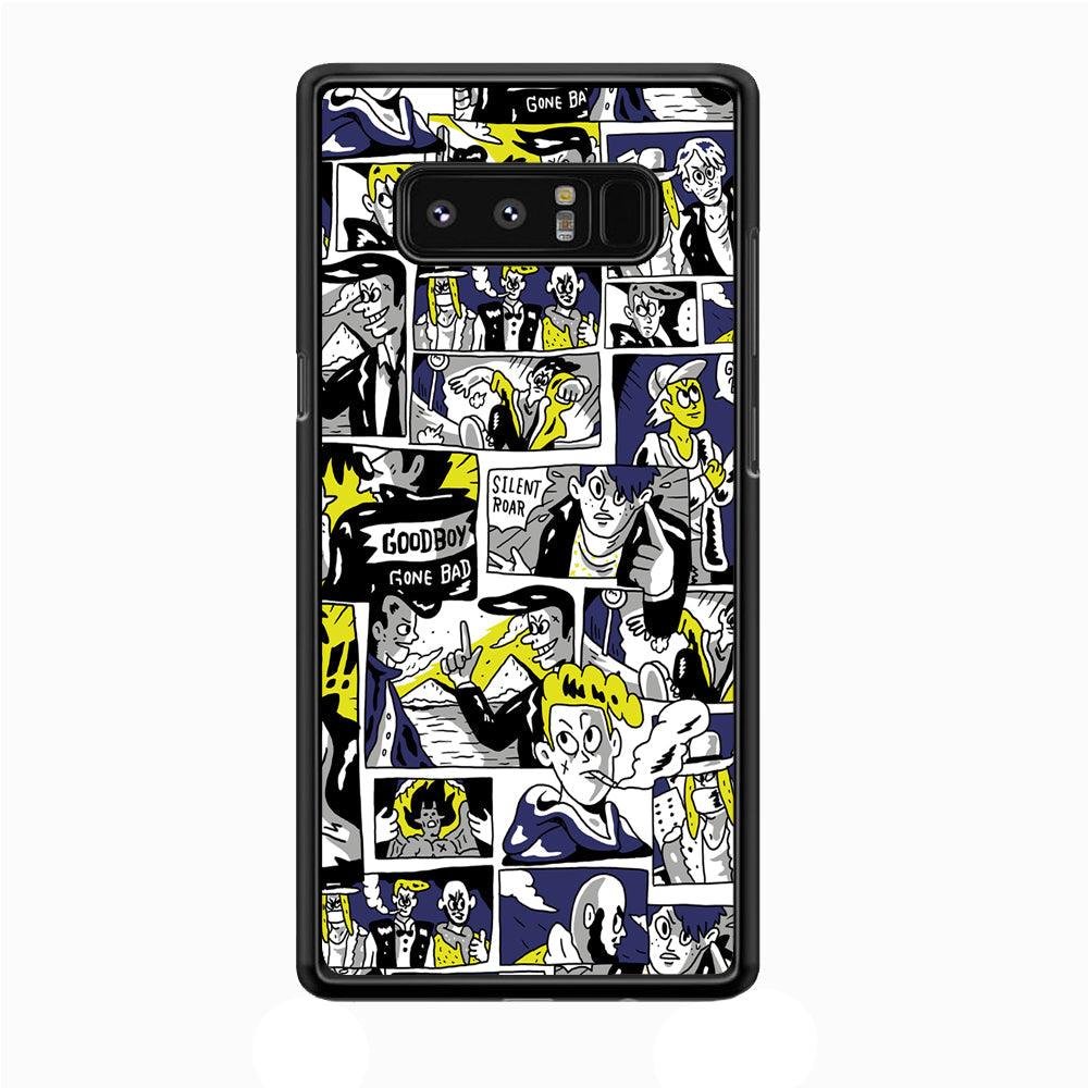 Silent Riders Gone Bad Samsung Galaxy Note 8 Case-Rubber Black (2D Case)-Oxvistore