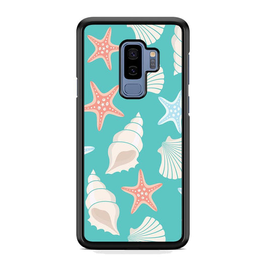 Simply Shells Collage Samsung Galaxy S9 Plus Case-Rubber Black (2D Case)-Oxvistore