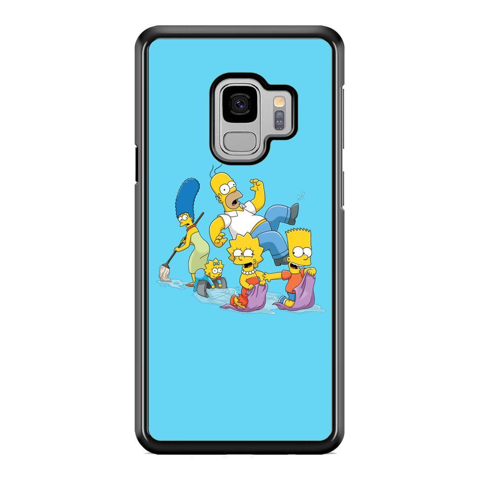 Simpson Happy Family Samsung Galaxy S9 Case-Oxvistore