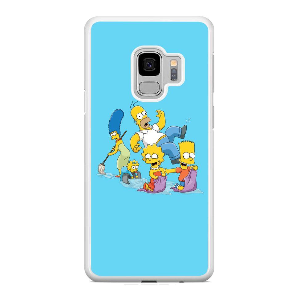 Simpson Happy Family Samsung Galaxy S9 Case-Oxvistore