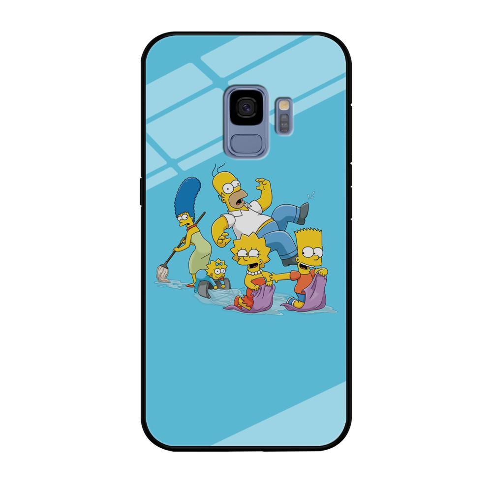 Simpson Happy Family Samsung Galaxy S9 Case-Oxvistore