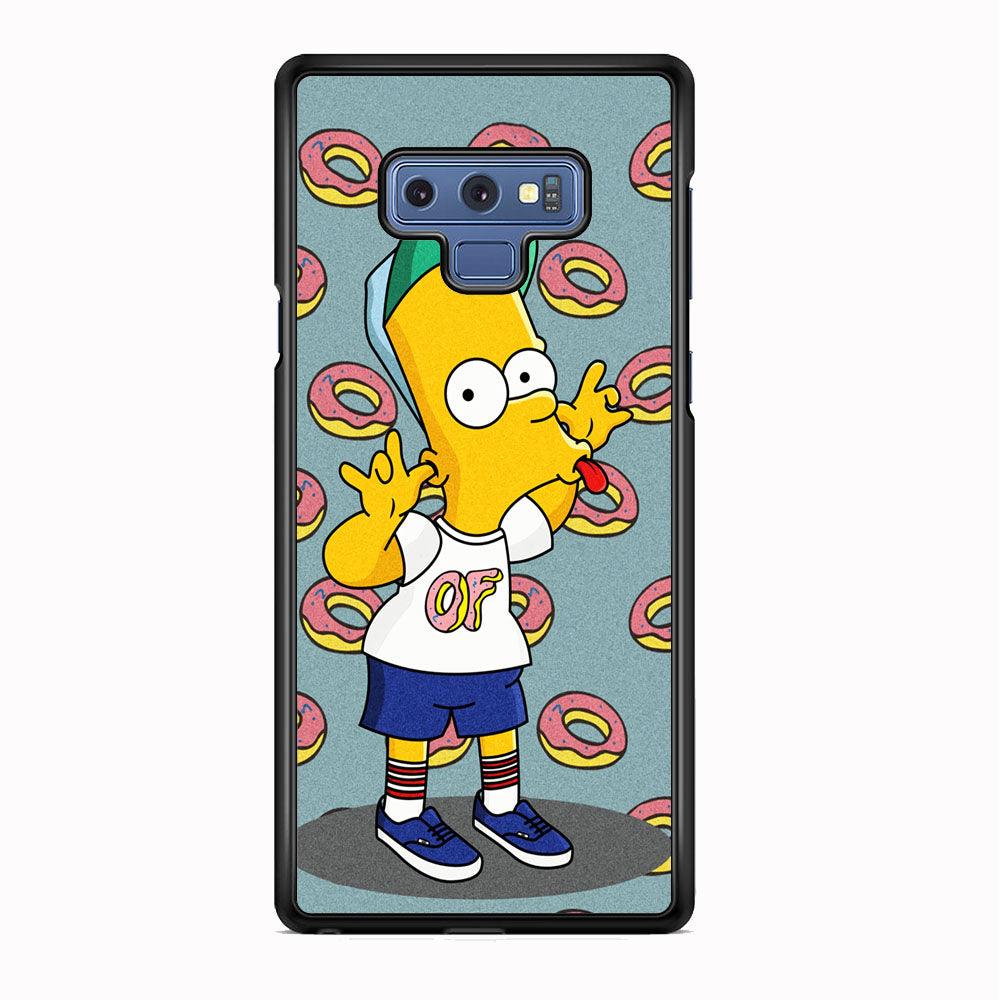 Simpsons Donuts Pattern Samsung Galaxy Note 9 Case-Oxvistore