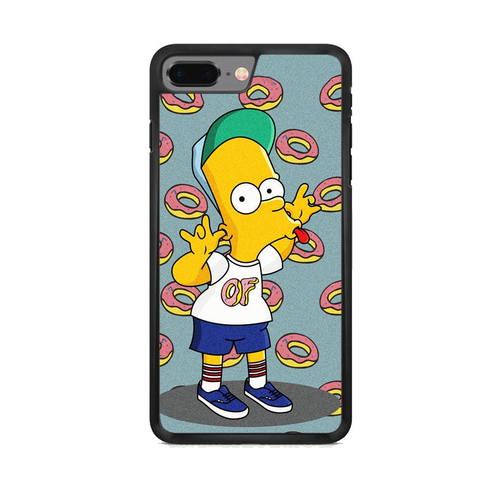 Simpsons Donuts Pattern iPhone 7 Plus Case-Oxvistore