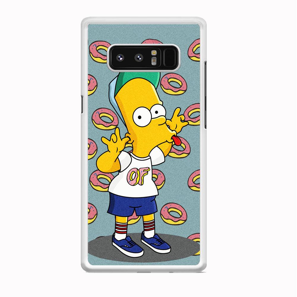 Simpsons Donuts Pattern Samsung Galaxy Note 8 Case-Oxvistore