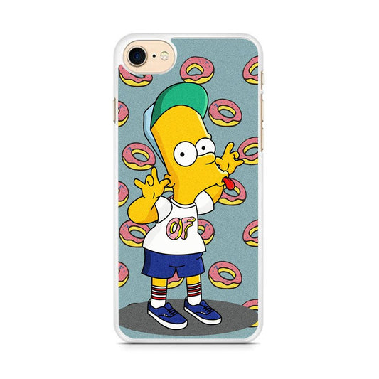 Simpsons Donuts Pattern iPhone 8 Case-Oxvistore