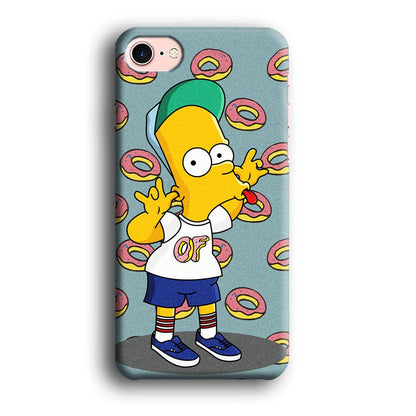 Simpsons Donuts Pattern iPhone 8 Case-Oxvistore