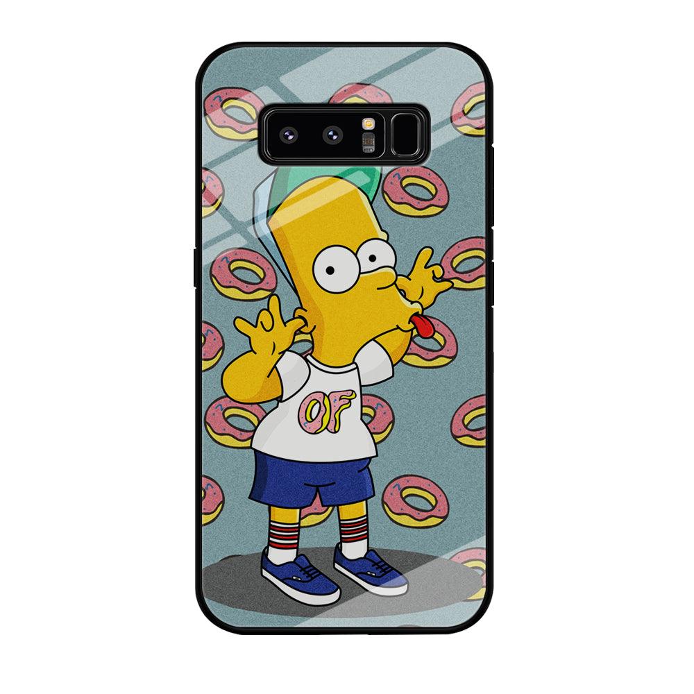 Simpsons Donuts Pattern Samsung Galaxy Note 8 Case-Oxvistore