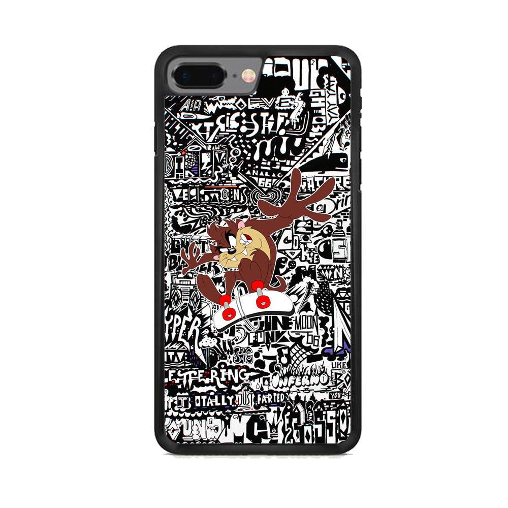 Skate with Taz iPhone 7 Plus Case-Oxvistore