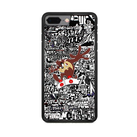 Skate with Taz iPhone 7 Plus Case-Oxvistore