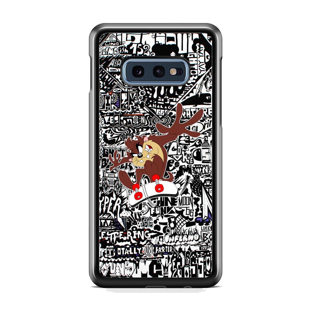 Skate with Taz Samsung Galaxy S10E Case-3D Case-Oxvistore
