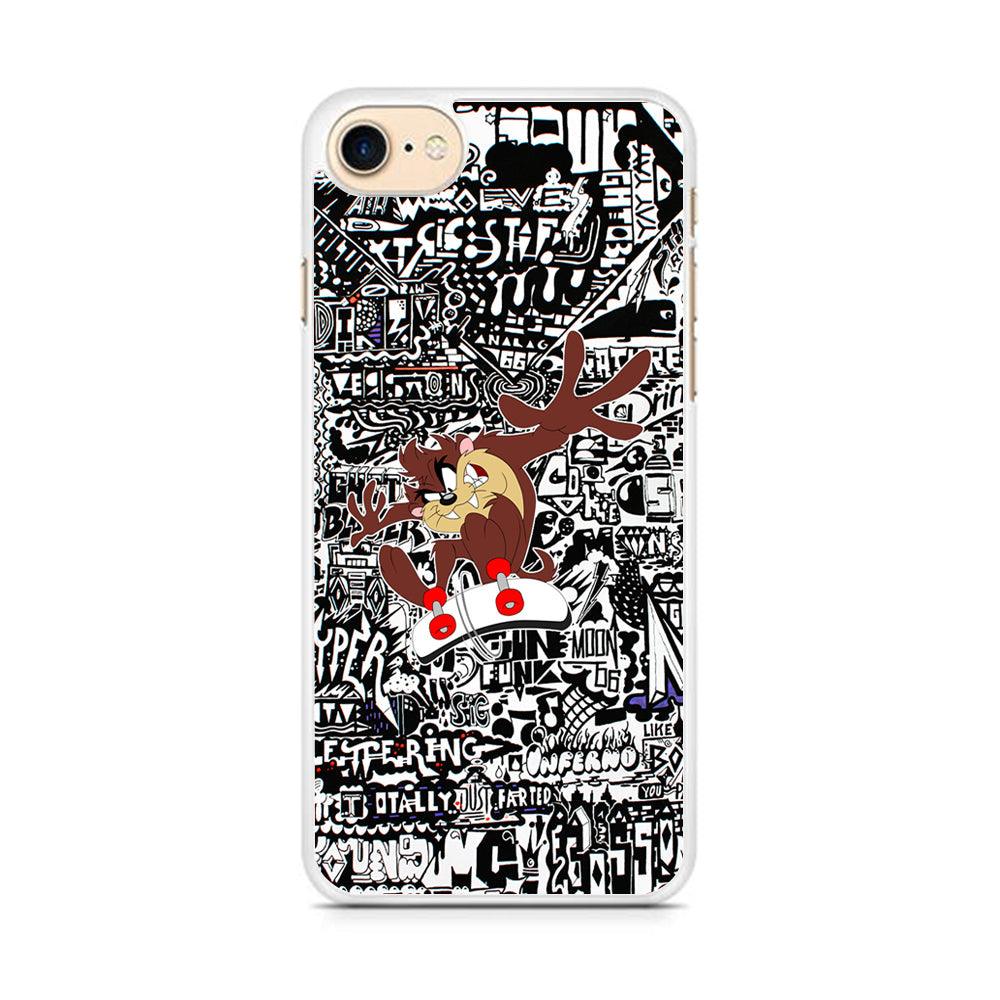 Skate with Taz iPhone 8 Case-Oxvistore