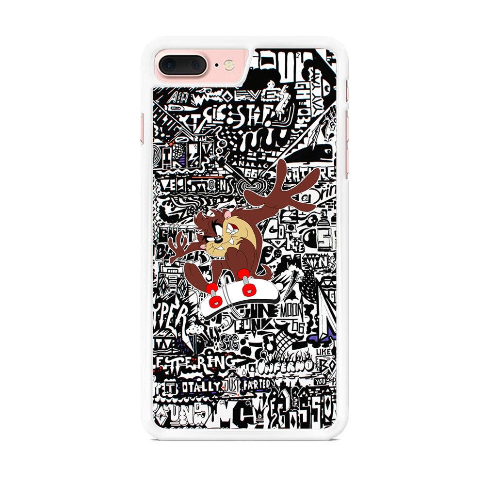 Skate with Taz iPhone 8 Plus Case-Oxvistore