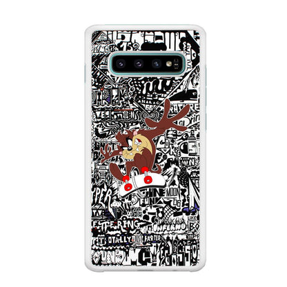 Skate with Taz Samsung Galaxy S10 Case-Oxvistore