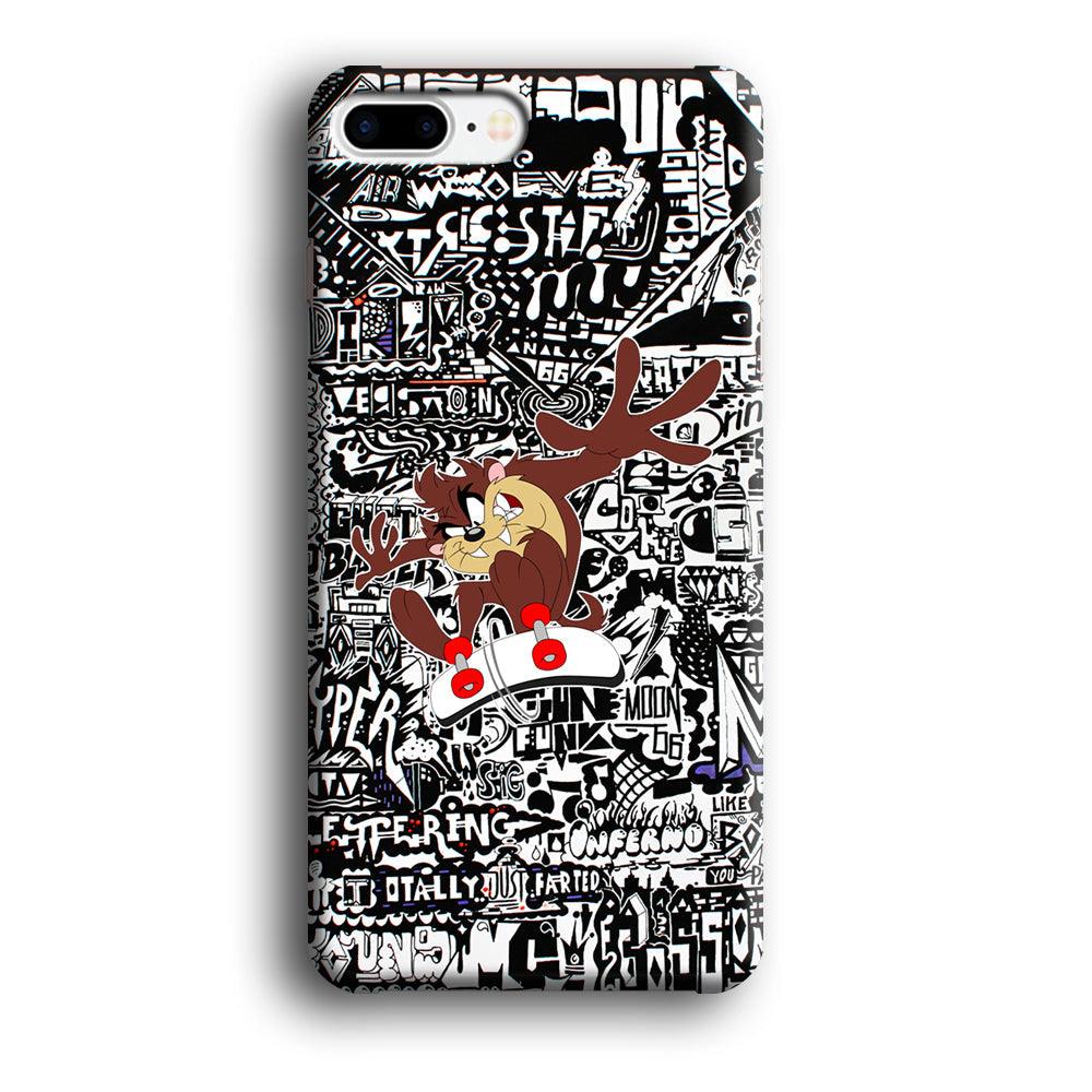 Skate with Taz iPhone 7 Plus Case-Oxvistore