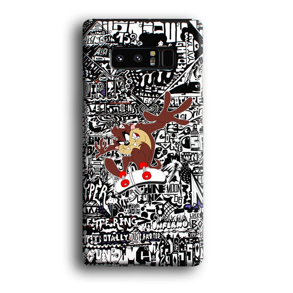 Skate with Taz Samsung Galaxy Note 8 Case-Oxvistore