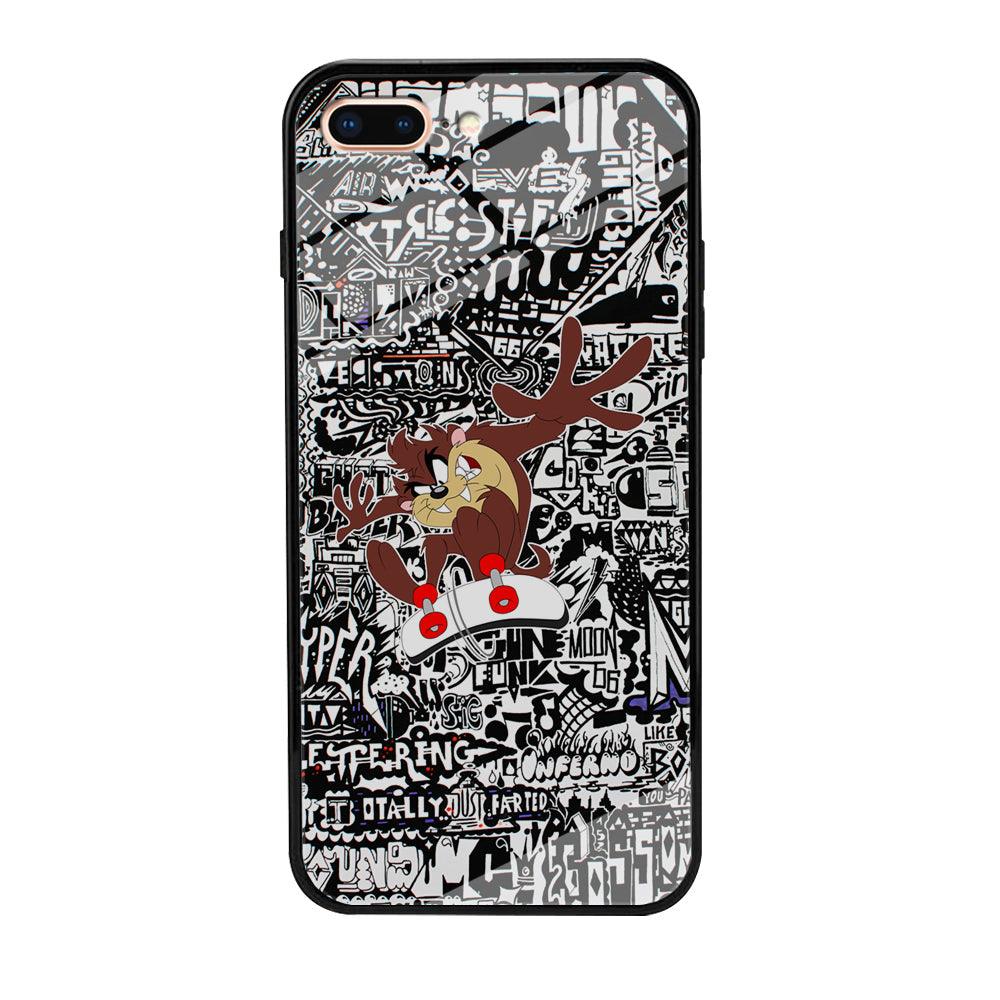 Skate with Taz iPhone 7 Plus Case-Oxvistore