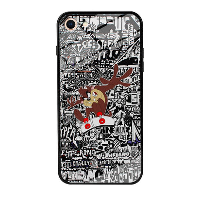 Skate with Taz iPhone 8 Case-Oxvistore