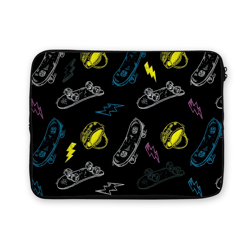 Skateboard Graffiti Drawing Laptop Sleeve Protective Cover