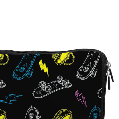 Skateboard Graffiti Drawing Laptop Sleeve Protective Cover