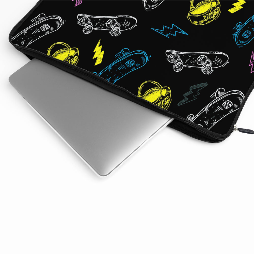 Skateboard Graffiti Drawing Laptop Sleeve Protective Cover