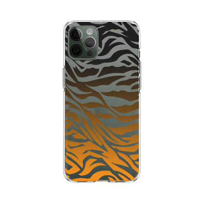 Skin Shine of Zebra Patern Clear Soft Case