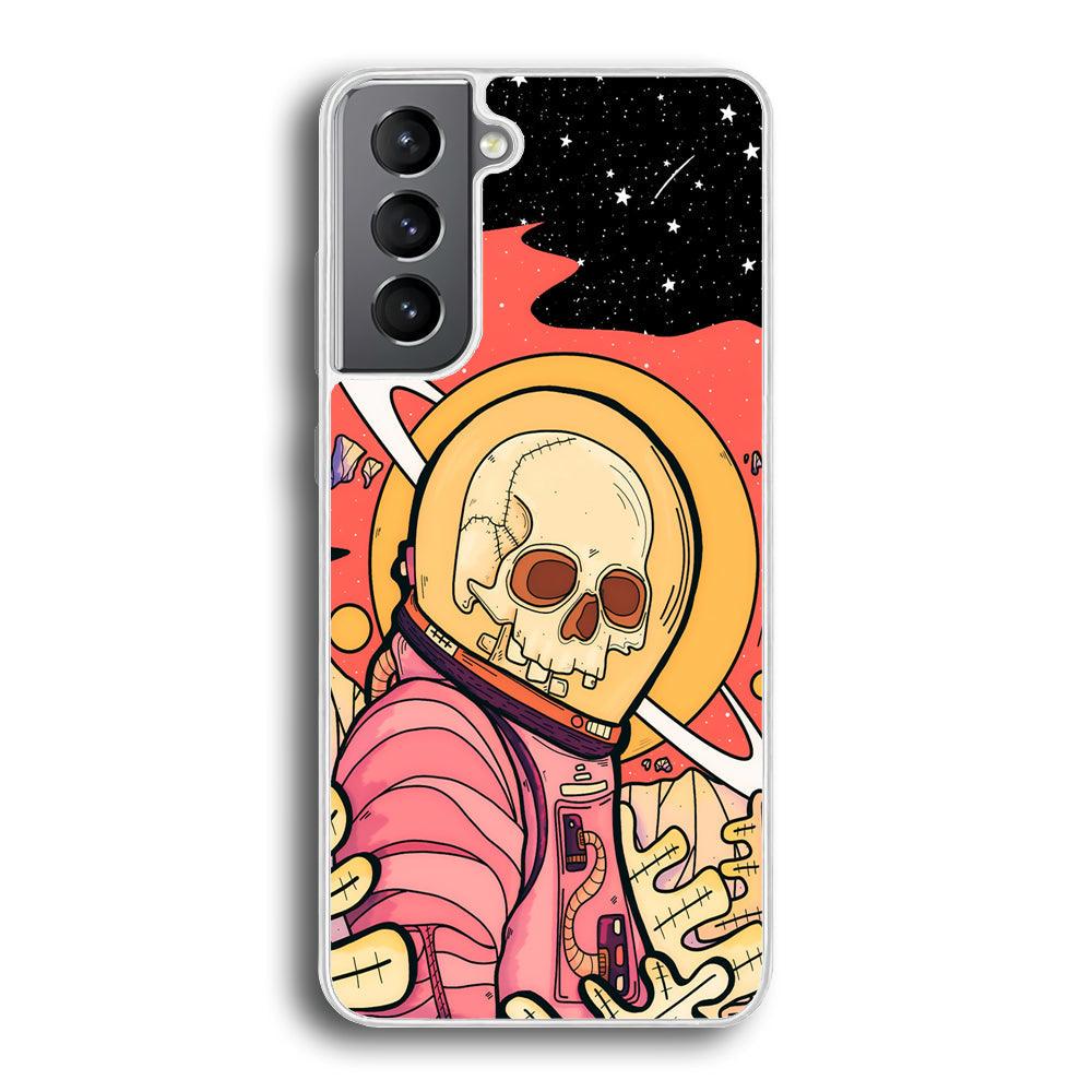 Skull Astronauts In Action Samsung Galaxy S21 Plus Case-Oxvistore