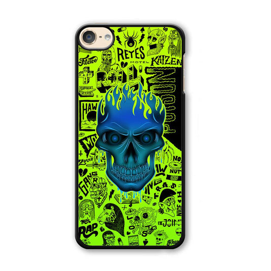 Skull of Poison iPod Touch 6 Case-Plastic Black (2D Case)-Oxvistore