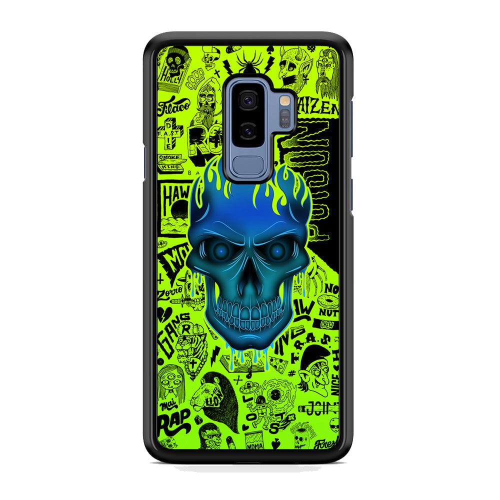 Skull of Poison Samsung Galaxy S9 Plus Case-Rubber Black (2D Case)-Oxvistore