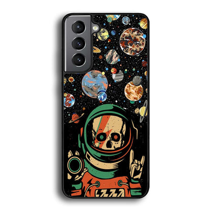 Skull on The Space Samsung Galaxy S21 Case-Oxvistore