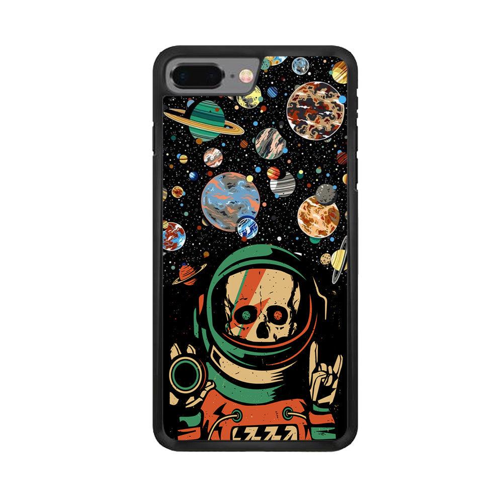 Skull on The Space iPhone 8 Plus Case-Oxvistore