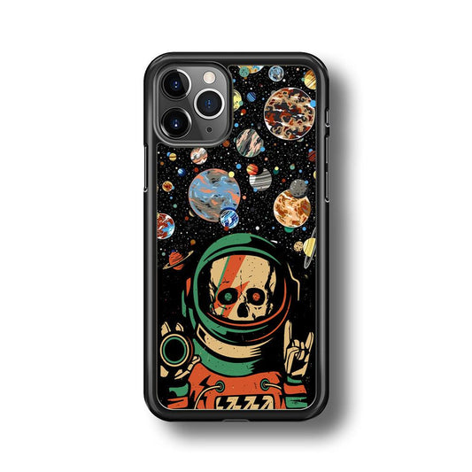 Skull on The Space iPhone 11 Pro Max Case-3D Case-Oxvistore
