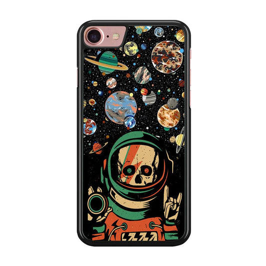 Skull on The Space iPhone 8 Case-Oxvistore