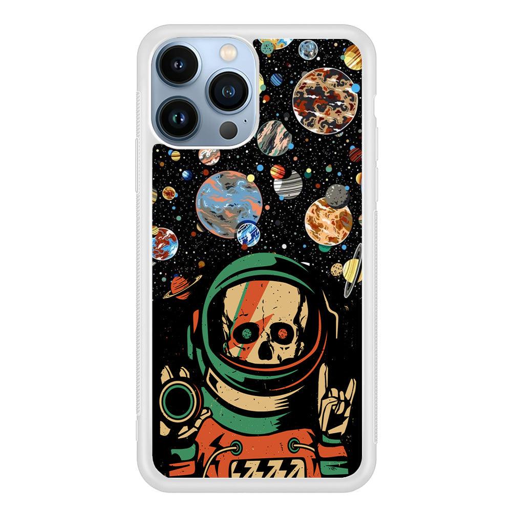 Skull on The Space iPhone 15 Pro Case-Oxvistore