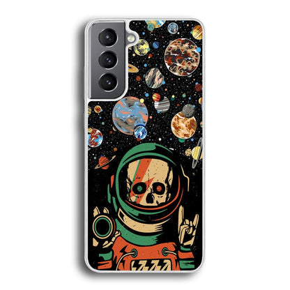 Skull on The Space Samsung Galaxy S21 Plus Case-Oxvistore