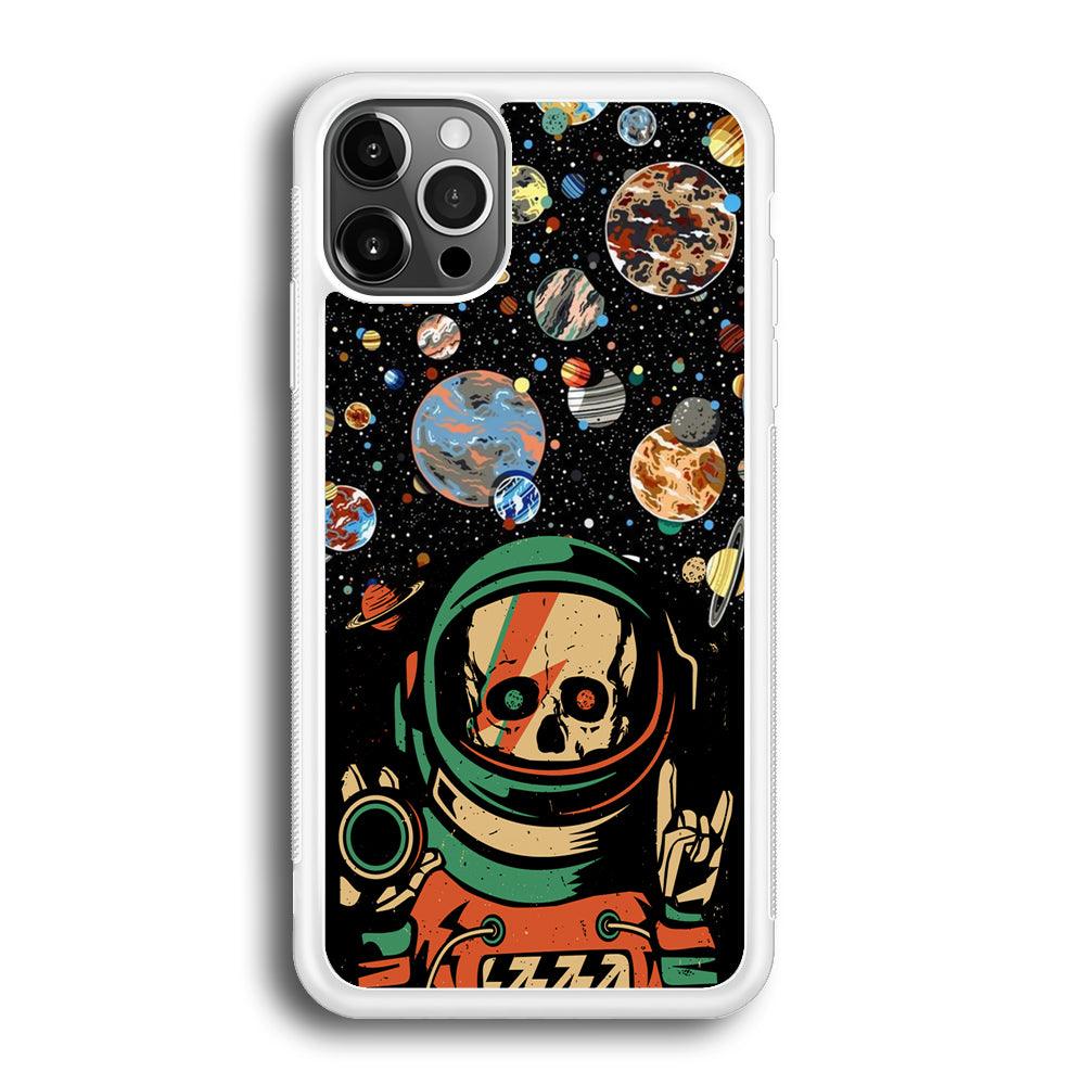 Skull on The Space iPhone 12 Pro Case-Oxvistore