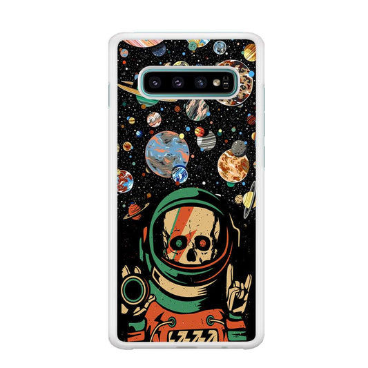 Skull on The Space Samsung Galaxy S10 Case-Oxvistore