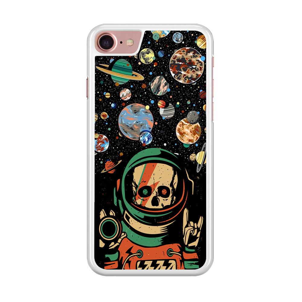 Skull on The Space iPhone 8 Case-Oxvistore