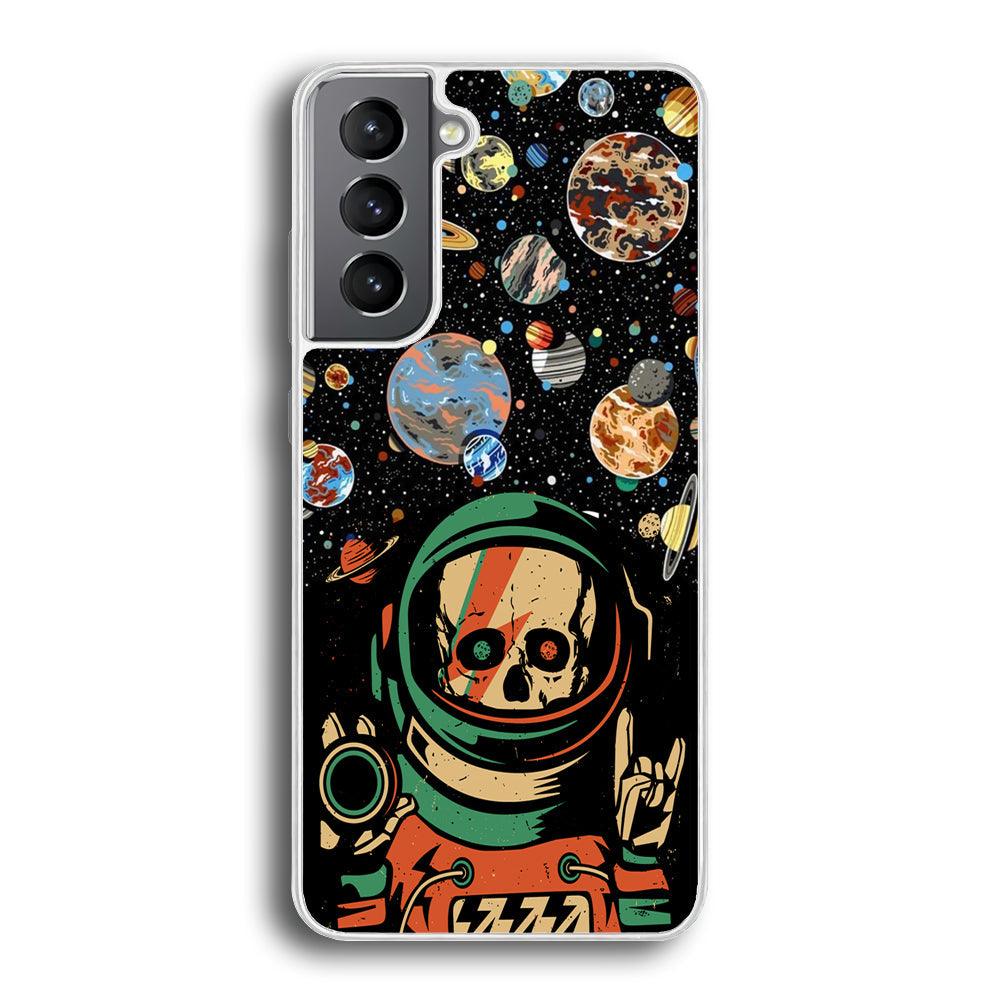 Skull on The Space Samsung Galaxy S21 Case-Oxvistore