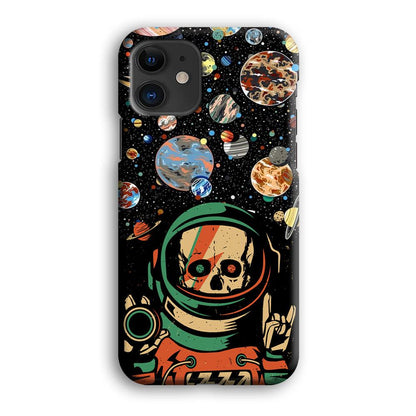 Skull on The Space iPhone 12 Case-Oxvistore