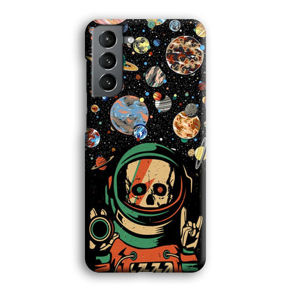 Skull on The Space Samsung Galaxy S21 Case-Oxvistore