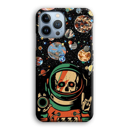 Skull on The Space iPhone 15 Pro Case-Oxvistore