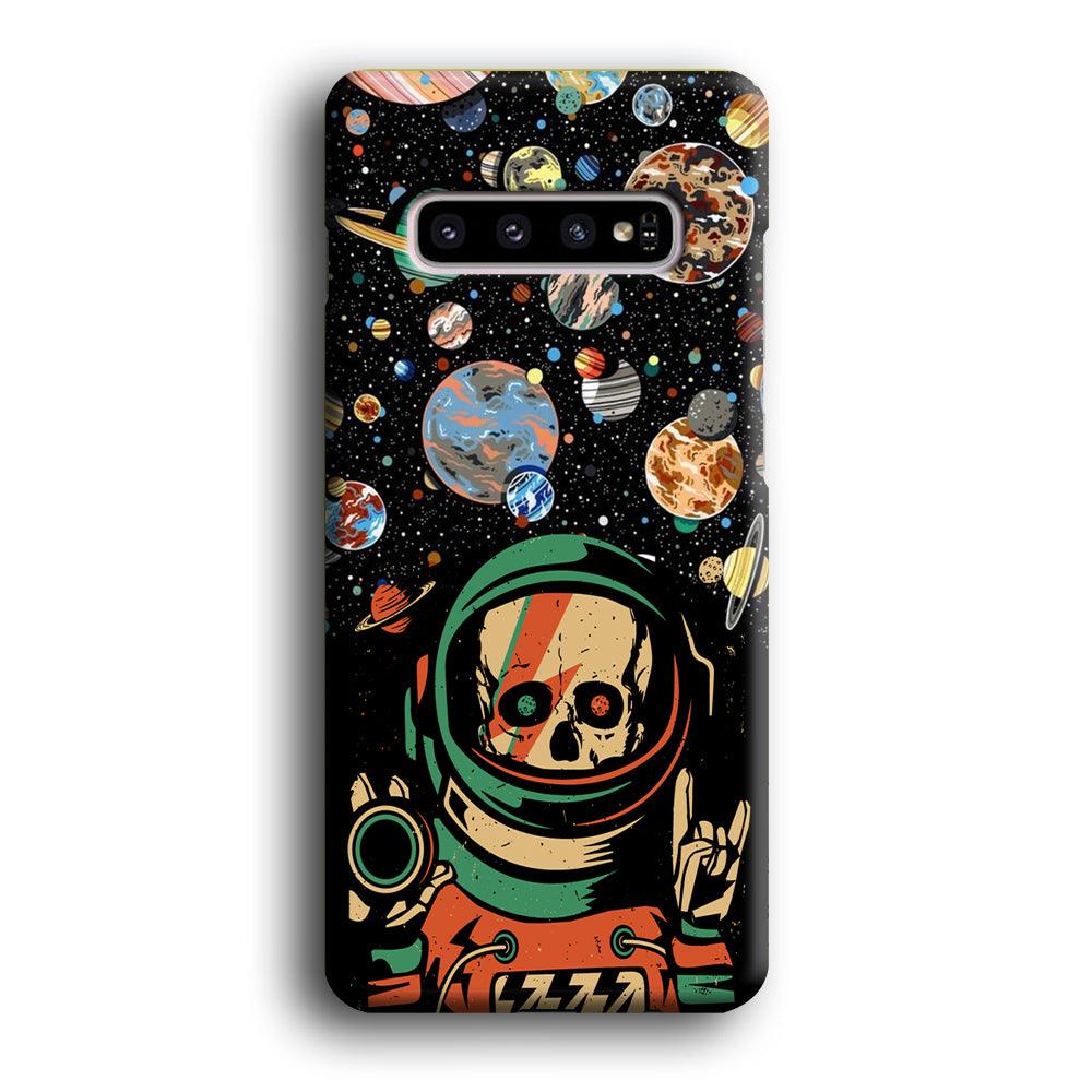 Skull on The Space Samsung Galaxy S10 Case-Oxvistore