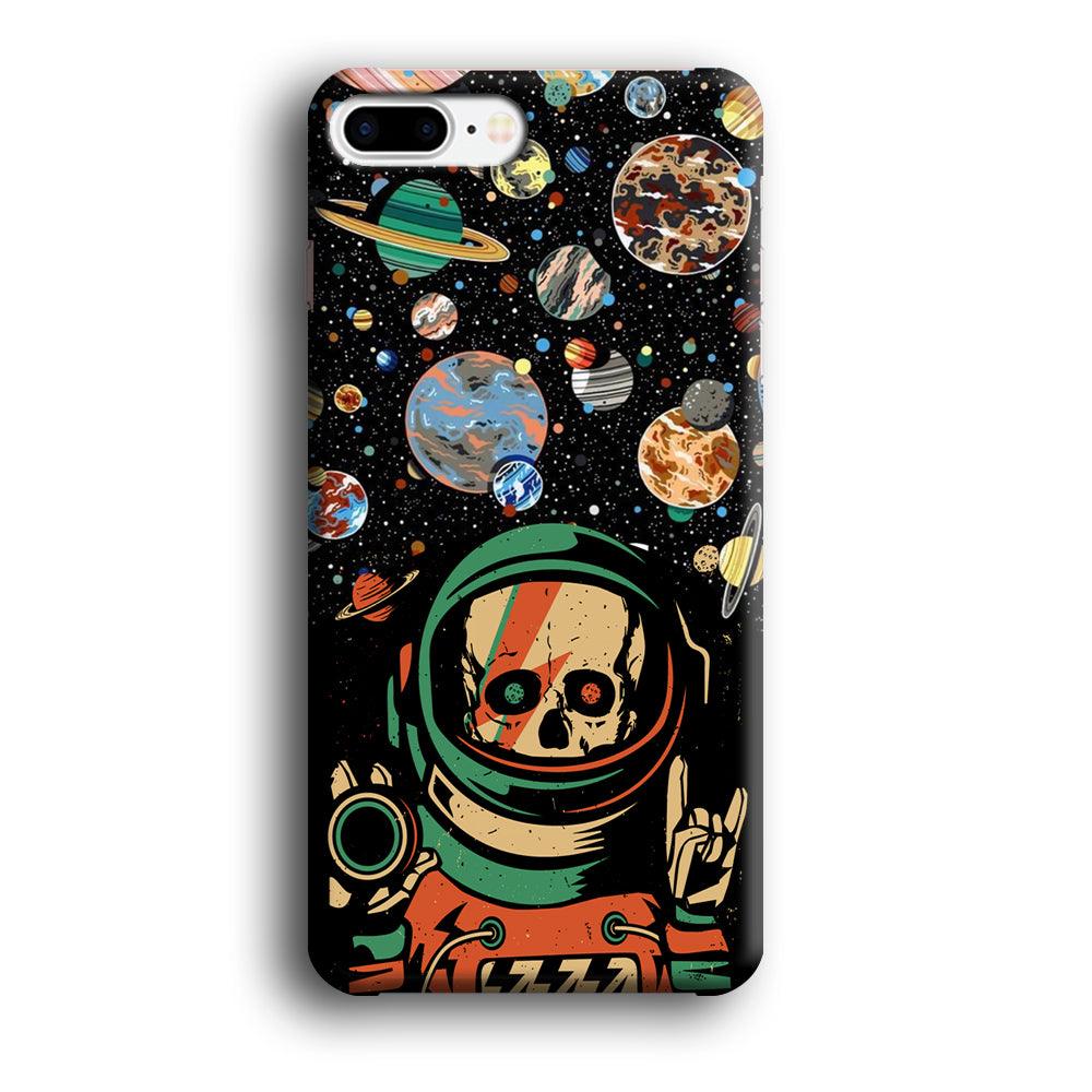 Skull on The Space iPhone 8 Plus Case-Oxvistore