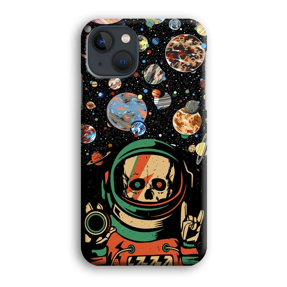 Skull on The Space iPhone 15 Plus Case-Oxvistore