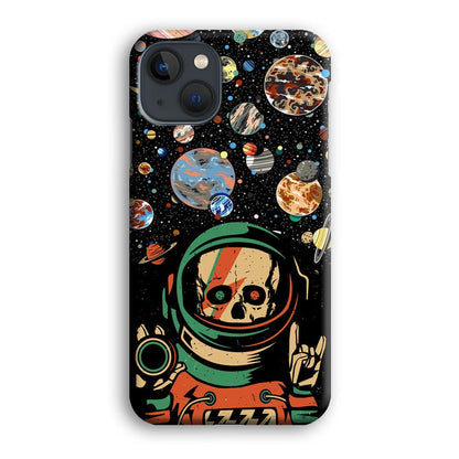 Skull on The Space iPhone 15 Plus Case-Oxvistore