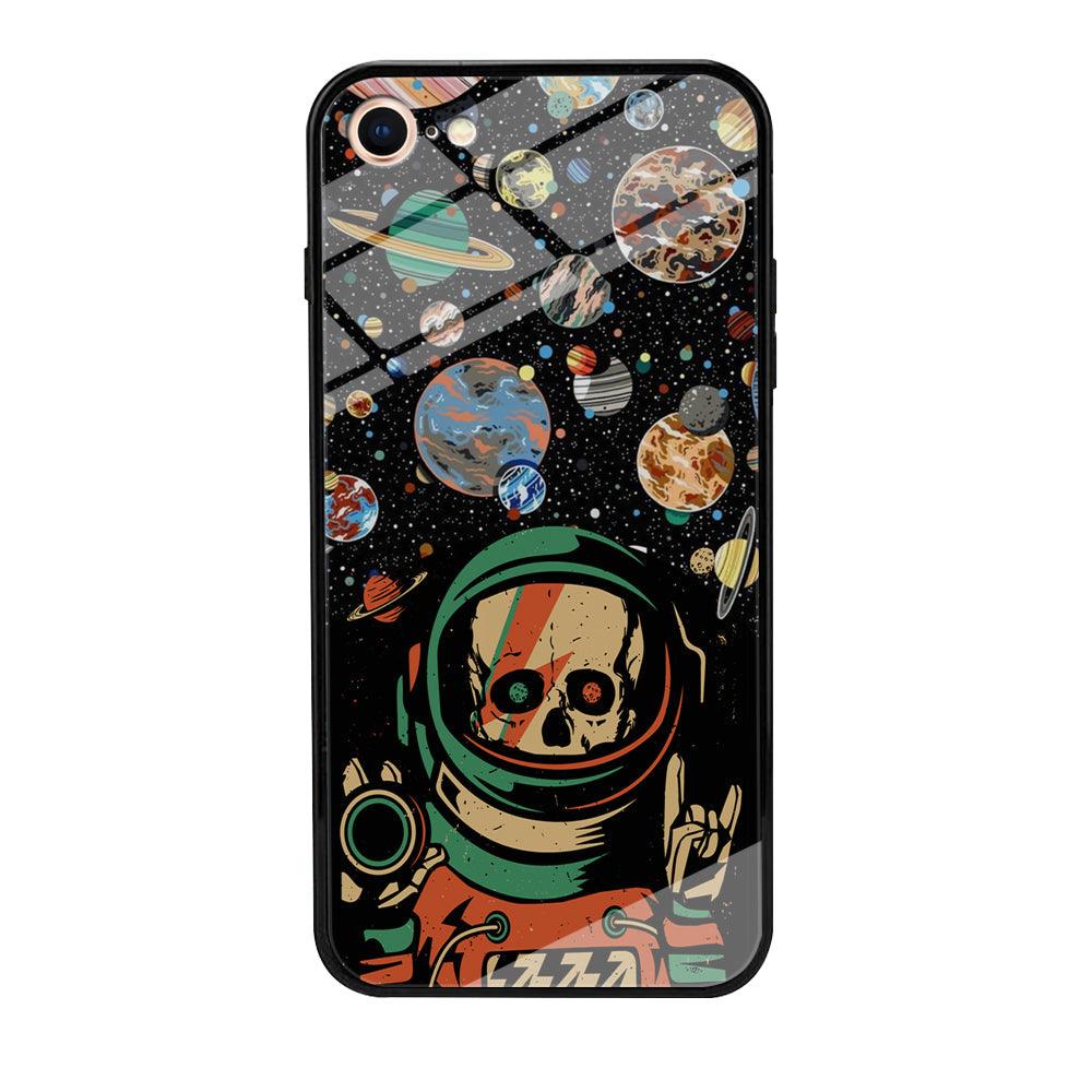 Skull on The Space iPhone 8 Case-Oxvistore