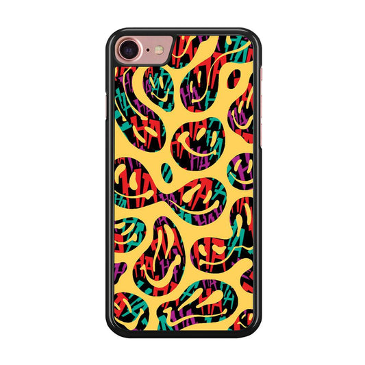 Smiley Dilution iPhone 7 Case-Rubber Black (2D Case)-Oxvistore