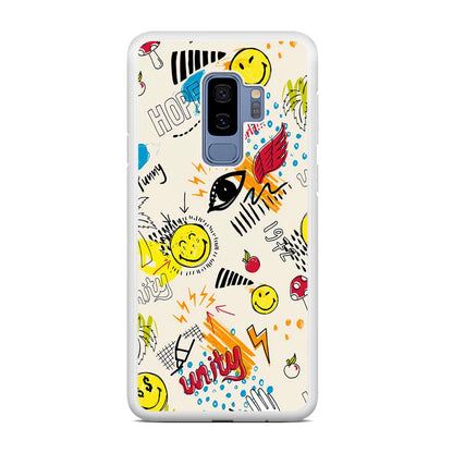 Smiley World Abstract Drawing Samsung Galaxy S9 Plus Case-Oxvistore