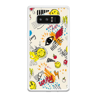 Smiley World Abstract Drawing Samsung Galaxy Note 8 Case-Oxvistore